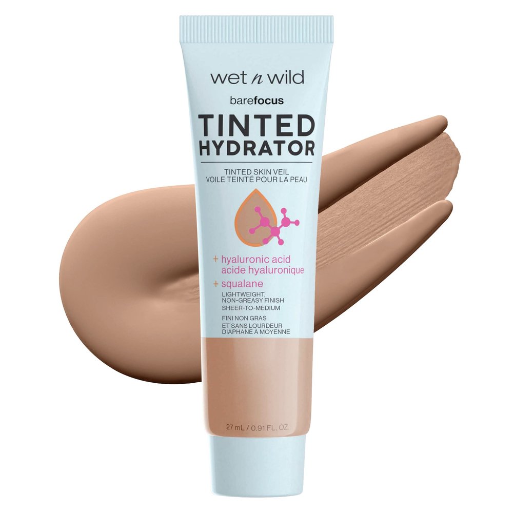 wet n wild Bare Focus Tinted Hydrator Matte & Natural Finish Makeup Bundle, Medium Tan & Tan Medium Deep