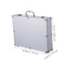 Homoyoyo Box Mobile Toolbox Aluminum Alloy Large Storage Space for Tools Travel Accessories view 2