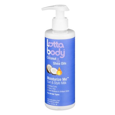 Lottabody Curl Defining Mousse, Medium Hold, 7 Fl Oz & Coconut Oil Curl & Style Milk, Defines Curls, 8 Fl Oz