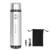Electric Razor Mini Shavers, Portable Electric Shaver Razor with Display USB Charging Face Hair Removal for Men Women Unisex Dermaplaning Tool, Trimmer (Silver) view 1
