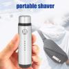Electric Razor Mini Shavers, Portable Electric Shaver Razor with Display USB Charging Face Hair Removal for Men Women Unisex Dermaplaning Tool, Trimmer (Silver) view 3