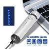 Electric Razor Mini Shavers, Portable Electric Shaver Razor with Display USB Charging Face Hair Removal for Men Women Unisex Dermaplaning Tool, Trimmer (Silver) view 4