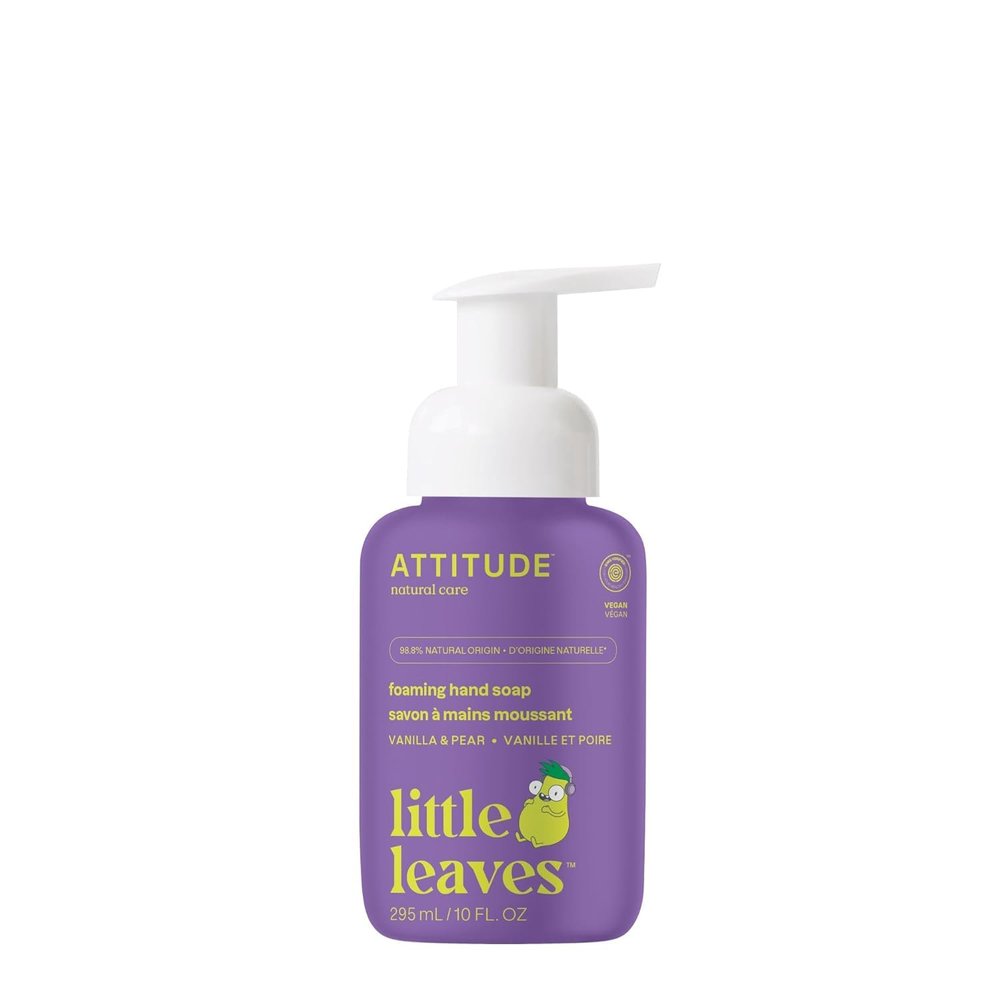 ATTITUDE Kids Foaming Hand Soap Bundle - Blueberry 10 Fl Oz & Vanilla Pear 10 Fl Oz