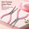 Acrylic UV Gel Tips Sculpting Tweezers Clip Nail Pincher Tool Kit, Stainless Steel Nail Shaping Nippers C Curve Nail Art Tools for Manicure and Pedicure view 2