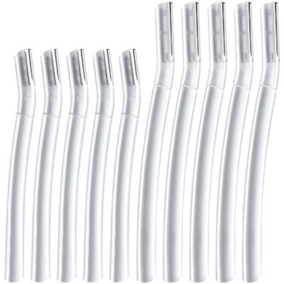 10-Pack Professional Dermaplaning Razor for Women: Peach Fuzz, Facial & Eyebrow Hair Removal