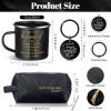 3 Pcs Thank You Gift for Men Employee Appreciation Gift Leather Toiletry Bag 12 oz Inspirational Mug Motivational Keychain May You Be Proud Sign for Team Coach Male Staff Teacher Coworker(Black) view 2