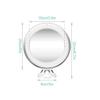 Mirrors Makeup Magnifying 10x Lighted Makeup 10x Magnifying Vanity with 16 LED Lights 360 Rotation Portable Illuminated Tabletop view 2