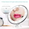 Mirrors Makeup Magnifying 10x Lighted Makeup 10x Magnifying Vanity with 16 LED Lights 360 Rotation Portable Illuminated Tabletop view 4