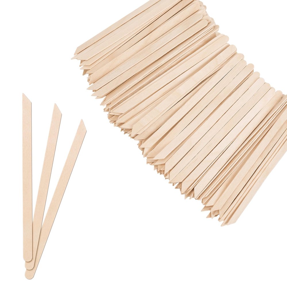 1000pcs Wooden Small Wax Sticks,Eyebrow Wax Sticks for Eyebrow Hair RemoverSmall Popsicle SticksWooden Sticks for Crafts
