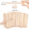 1000pcs Wooden Small Wax Sticks,Eyebrow Wax Sticks for Eyebrow Hair RemoverSmall Popsicle SticksWooden Sticks for Crafts view 2