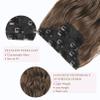 REECHO Hair Extensions, 4PCS Clip in Hair Extensions HE001 Natural Soft Synthetic Hairpieces for Women, Ginger Brown view 3