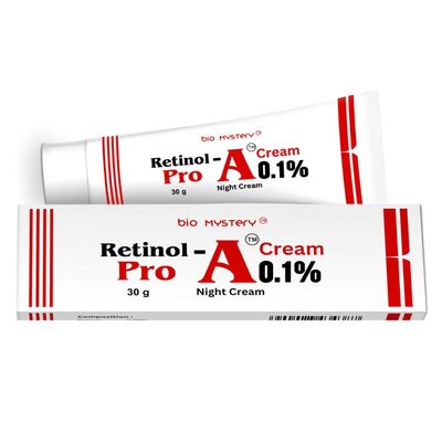 Bio Mystery Retinol Pro Night Cream 0.1 (30 Gram / 1.0 Oz) for Beginners Pro Night Cream, Face Moisturizer for Wrinkle Reduction, Non-Greasy Formula for Daily Use 1.0 Oz