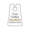 HSPOILDOGED Custom Non-Stick Beard Bib Apron, Personalized Shaving Trimming Catcher Design Men's Beard Bib Hair Catcher (White) view 2