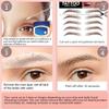Eyebrow Tattoo 8 Sheets, 76 Pairs Eyebrow Tattoo Sticker Waterproof 4D Hair-Like Temporary Eyebrows Peel Off Brows Grooming Transfers Stickers Makeup for Women, Men, Girls, Brown/Black view 4