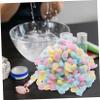 VINTORKY Soft Cotton Balls Newborn Face Wash Makeup Removal Fuzzy Craft Balls Reusable Organic Cotton Rounds Safe Pack Colors view 3