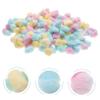 VINTORKY Soft Cotton Balls Newborn Face Wash Makeup Removal Fuzzy Craft Balls Reusable Organic Cotton Rounds Safe Pack Colors view 4