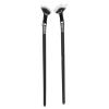 2pcs Mascara Fan Bent Brush, Professional Bent Eyelash Brush, Double Layer Prevent Clumping Lash Wand Brush Makeup Tools, Lower Lashes Fan Mascara Application Brushes, Beginners Friendly view 1