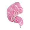 Aria Beauty Very Necessary Satin Hair Towel - Soft Microfiber Hair Wrap - Turban-Style with Button Closure - Gentle on All Hair Types - Pink - 1 pc view 3