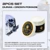 2pcs Set Anime Durag and 360 Wave Pomade - Strong Hold Hair Gel Wave Cream, Satin Silk Durag Wave Builder, 360 Wave Kit Water Based Pomade for Men (White Huey) view 2