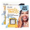 Olay Face Wash, Vitamin C Cleansing Melts, Daily Use Gentle Cleanser, For All Skin Types, Travel Size, Soft Citrus Scent, Water-Activated to Clean, Tone, and Refresh, 64ct (2 Pack x 32ct) view 1