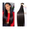 GRFIT Hair Extensions Straight Human Hair Bundles 8-40 Inch Straight Hair Extension 1/3/4 Pcs Bone Straight Bundles for Black Women Indian Remy Hair Extension Hair Extensions (Size : 24 26 28 30) view 1