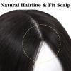 Hair Toppers for Women Wavy Hair Pieces for Women, Human Hair Topper with Silk Base and 2cm PU Around (4 Clips) 8-22" Wavy Remy Hair Pieces for Hair Loss or Thinning Hair Hair Toppers with Bangs ( Siz view 3