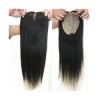 Hair Toppers for Women 16X18CM Hand Tied Silk Base Human Hair Topper, 6-20" European Virgin Hair Breathable Silk Top Lace Topper Clips In Straight Hair Piece for Women Hair Toppers with Bangs ( Color