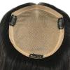 Hair Toppers for Women 16X18CM Hand Tied Silk Base Human Hair Topper, 6-20" European Virgin Hair Breathable Silk Top Lace Topper Clips In Straight Hair Piece for Women Hair Toppers with Bangs ( Color view 3