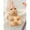 Cute bear-shaped large capacity foam soaps dispenser bottle - foaming pump for facial wash, body wash, hand soaps, and shampoo(B) view 2