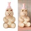 Cute bear-shaped large capacity foam soaps dispenser bottle - foaming pump for facial wash, body wash, hand soaps, and shampoo(B) view 3