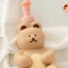 Cute bear-shaped large capacity foam soaps dispenser bottle - foaming pump for facial wash, body wash, hand soaps, and shampoo(B) view 4