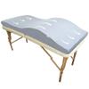 Lash Bed Topper  Ergonomic Memory Foam Pad with Plush Cover, Spa Table Cushion for Eyelash Tech, Salon Mattress for Beauty Beds, Compatible with Massage and Spa Setups  28/70" (71/178 cm), Gray view 1