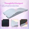 Lash Bed Topper  Ergonomic Memory Foam Pad with Plush Cover, Spa Table Cushion for Eyelash Tech, Salon Mattress for Beauty Beds, Compatible with Massage and Spa Setups  28/70" (71/178 cm), Gray view 2
