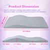 Lash Bed Topper  Ergonomic Memory Foam Pad with Plush Cover, Spa Table Cushion for Eyelash Tech, Salon Mattress for Beauty Beds, Compatible with Massage and Spa Setups  28/70" (71/178 cm), Gray view 4