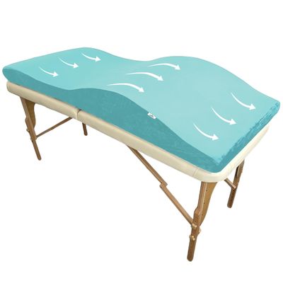 Lash Bed Topper Ergonomic Memory Foam Pad with Plush Cover, Spa Table Cushion for Eyelash Tech, Salon Mattress for Beauty Beds, Compatible with Massage and Spa Setups 28/70" (71/178 cm), Teal
