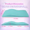 Lash Bed Topper  Ergonomic Memory Foam Pad with Plush Cover, Spa Table Cushion for Eyelash Tech, Salon Mattress for Beauty Beds, Compatible with Massage and Spa Setups  28/70" (71/178 cm), Teal view 2