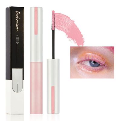 Colored Mascara for Eyelashes with Comb Set, Pink mascara Colorful Waterproof Long lasting Charming Voluminous for Women Cruelty Free Vegan Eye Makeup(C-1Pc 06#light pink, C)