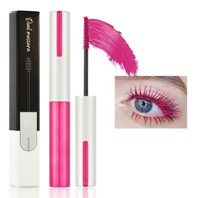 Colored Mascara for Eyelashes with Comb Set,Colorful Waterproof Long lasting Charming Voluminous Mascara for Women Cruelty Free Vegan Eye Makeup (C-1Pc 04#berry color, C)