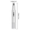 Eyebrow Trimmer, Rechargeable Nose Hair Trimmer, Electric Facial Hair Trimmer, No Snag Trimming Experience, Easy Cleansing Nose Clippers, Painless Nose and Ear Hair Removal Trimmer, 15 * 1 * 1cm view 2