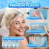 100 Pcs Disposable Shower Caps - Plastic Hair Caps Clear Shower Cap for Women Plastic Caps for Hair - Plastic Shower Caps for Women Disposable Shower Cap for Men Large Shower Cap Disposable 20'' view 3