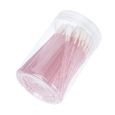 PLAFOPE 100pcs Professional Makeup Lip Brush Stick Disposable Lip Makeup Brush Lipstick Applicator Travel for Women