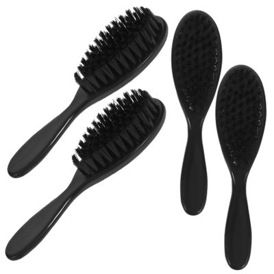 HAKIDZEL 4pcs Men's Facial Hair Brush Detangling Soft Bristle Barber Grooming Tool