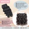 16A Body Wave Human Hair Bundles 4 Raw Bundles NO.1 Human Hair 20 22 24 26 Inch 100% Unprocessed Brazilian Virgin Body Quick Weave Human Hair Bundles for Black Women Natural Color Hair Extensions view 2