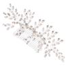 Beavorty Bridal Rhinestone Hair Comb Elegant Wedding Accessory for Brides Bridesmaids Lightweight Side Comb for Various Hairstyles for Weddings Proms and Special Occasions view 1