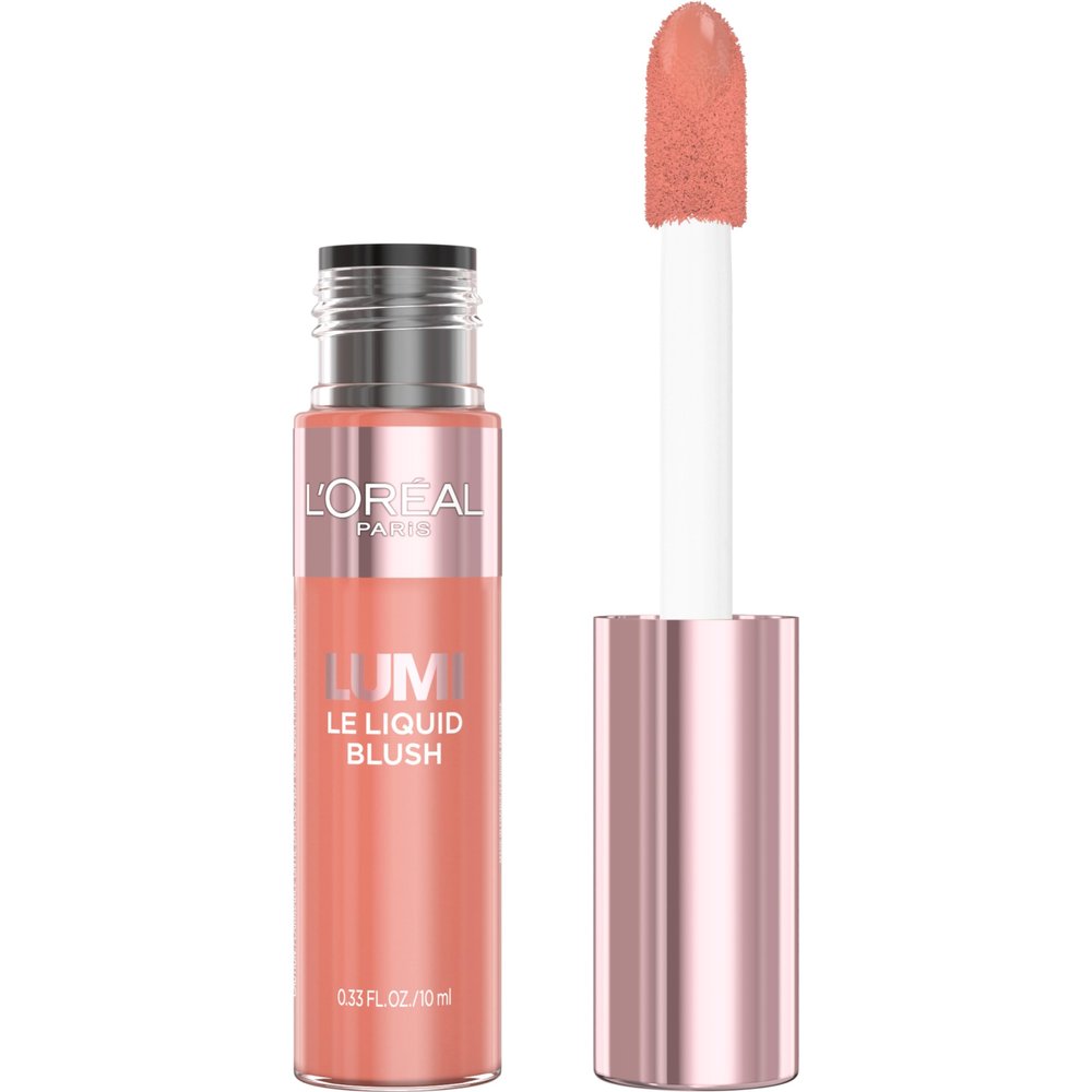 L'Oreal Paris True Match Lumi Le Liquid Blush, Intense Lightweight Blush Formula With Liquid Pigments, Dewy Worth It, 0.33 Fl Oz