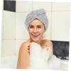Beavorty Hair Towel Wrap for Women Super Absorbent Fleece Drying Cap Quick-Drying Turban for Wet Hair No Shedding Design for Bathing view 3
