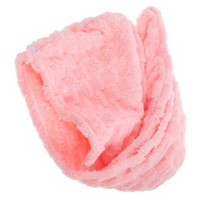 Beavorty Fast Drying Hair Towel Hat Thickened Coral Fleece Head Wrap for Women Absorbent Hair Turban Travel-Friendly Quick-