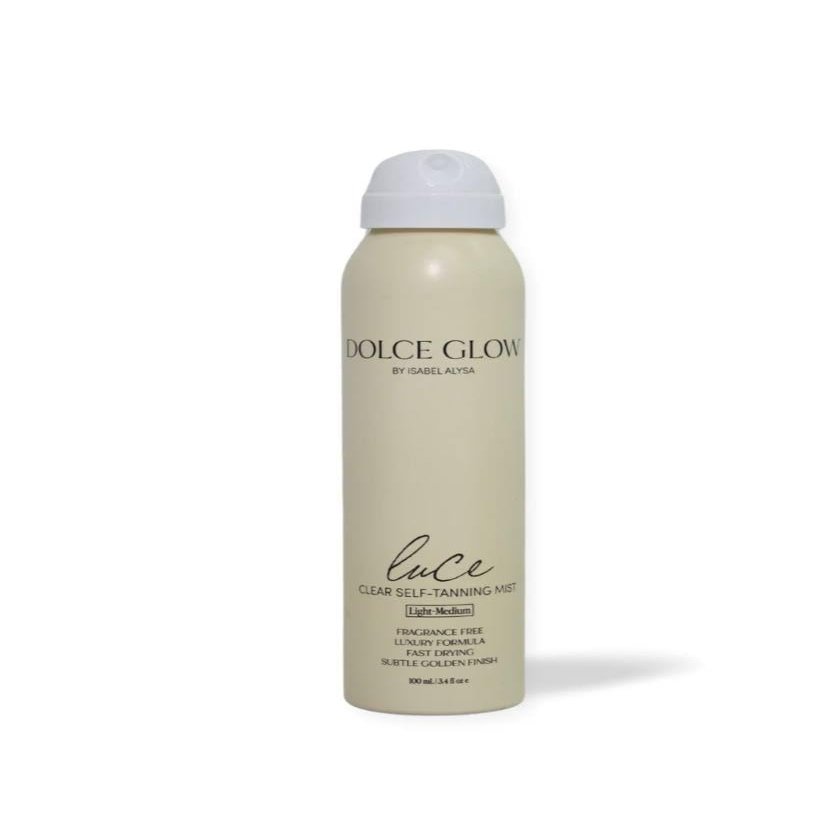 DOLCE GLOW Luce Clear Self-Tanning Mist Mini (Travel Size), 3.4 Fl Oz (Pack of 1)