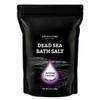 Aromasong Pure Dead Sea Salt for Soaking with 100% Natural Lavender, 14 Oz. - Spa Bath Salt Fine Grain - Body Wash Scrub - Soak for Women & Men- Resealable Pack view 1