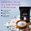 Aromasong Pure Dead Sea Salt for Soaking with 100% Natural Lavender, 14 Oz. - Spa Bath Salt Fine Grain - Body Wash Scrub - Soak for Women & Men- Resealable Pack view 2